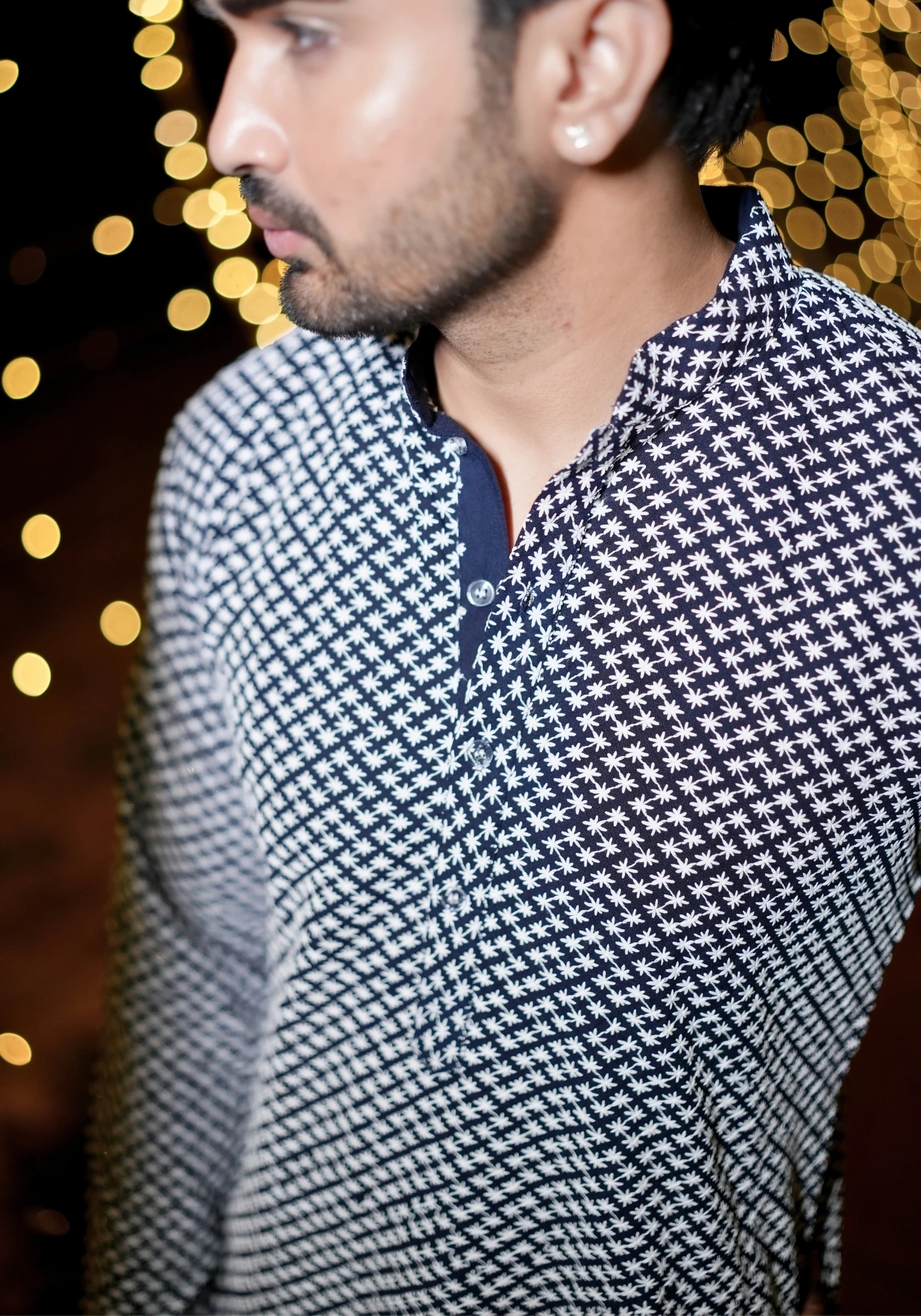 Blue Gulzar Naqsh Embroidered Kurta - view 2
